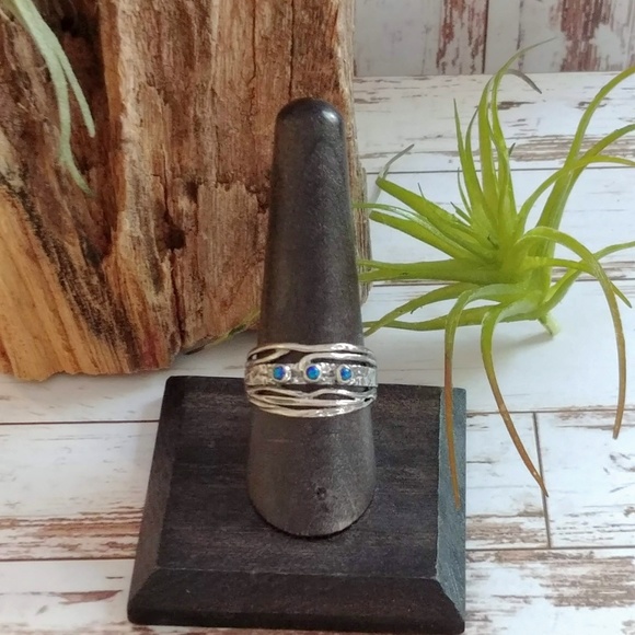 Artisan Fire Opal Ring - Picture 3 of 5